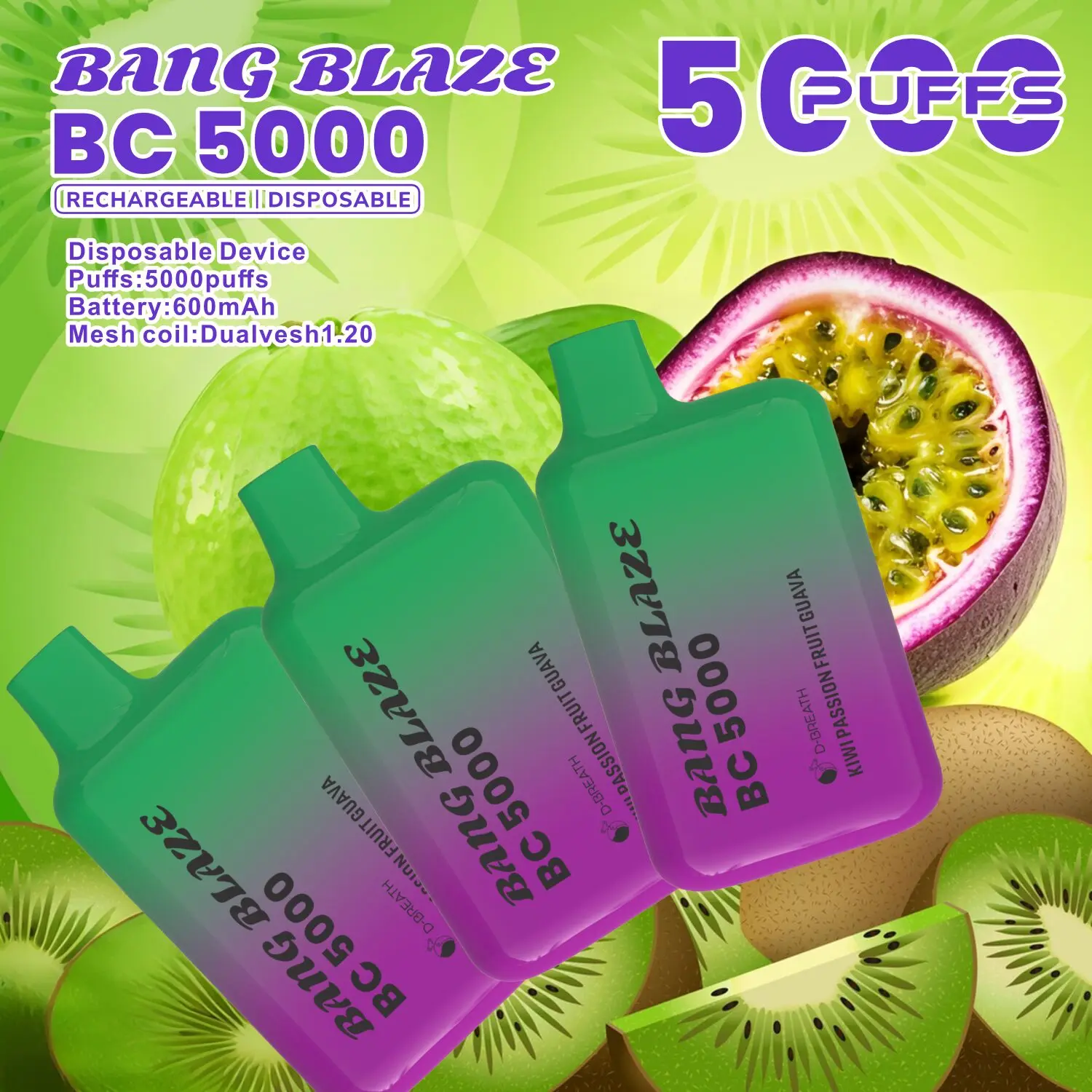 Bang Blaze BC5000 5K Puffs 2% 3% 5% Disposable Vape - Image 22