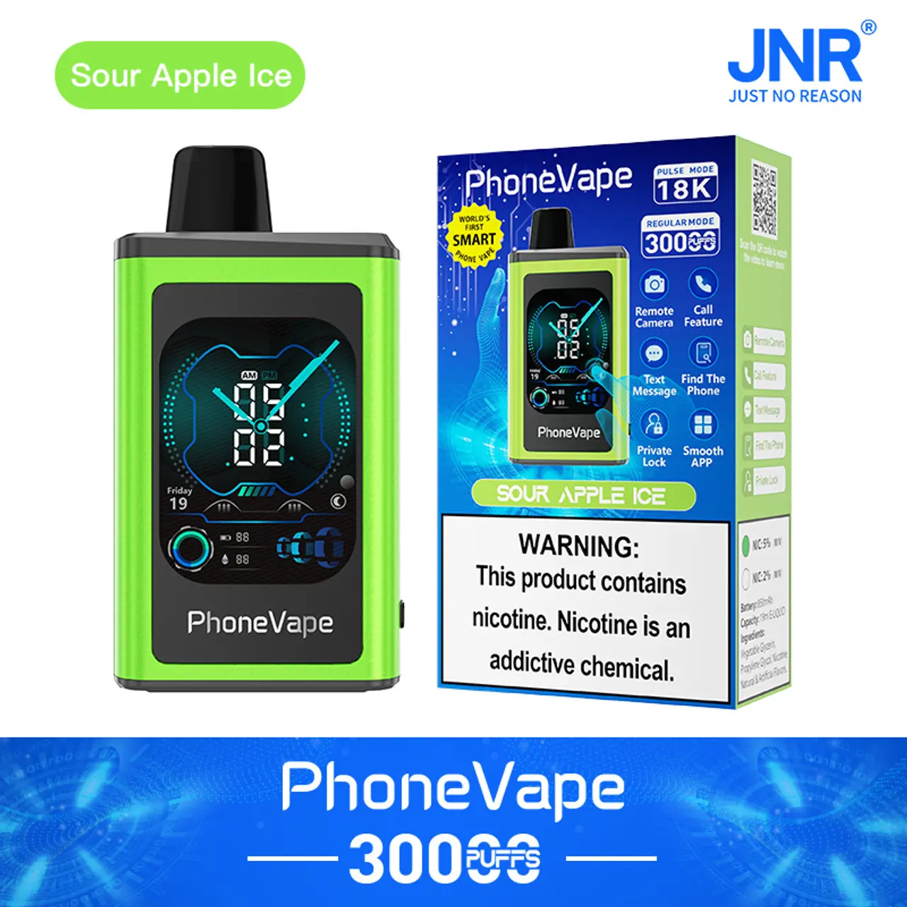 JNR Phone Vape 30000 30K Puffs World's First Smart Disposable Vape - Image 8