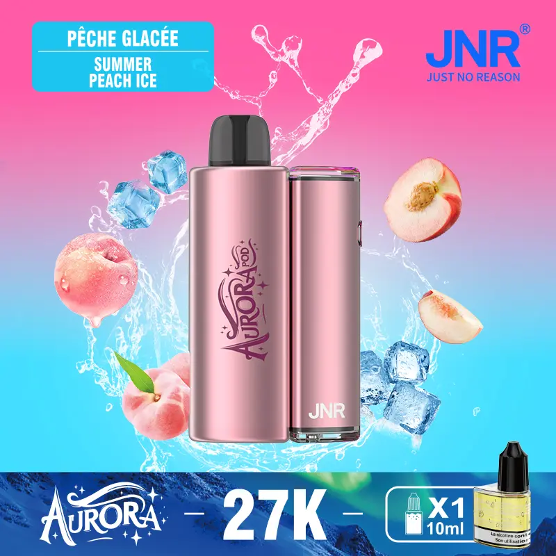 JNR Aurora 27K 27000 Puffs 2+10ml Replaceable Pod Kit Refillable Original Disposable Vape - Image 30