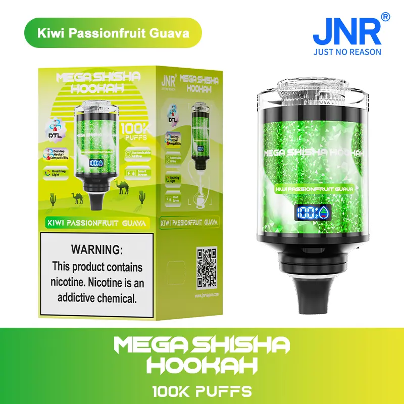 JNR Mega Shisha Hookah 100000 100K Puffs Large Capacity LED Display Disposable Vape - Image 24