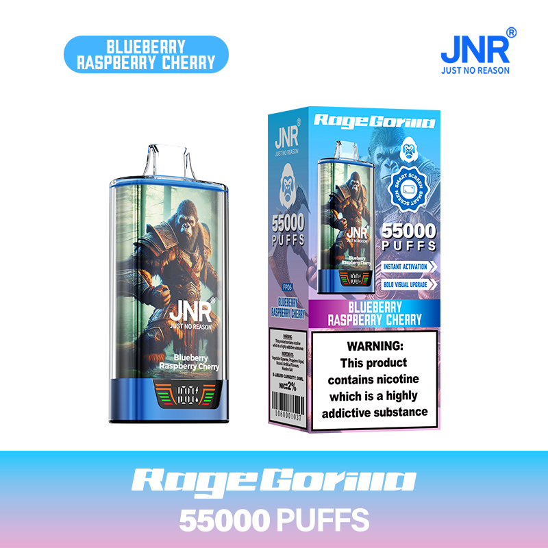 JNR Rage Gorilla 55K 55000 Puffs Smart Display Original Disposable Vape - Image 9