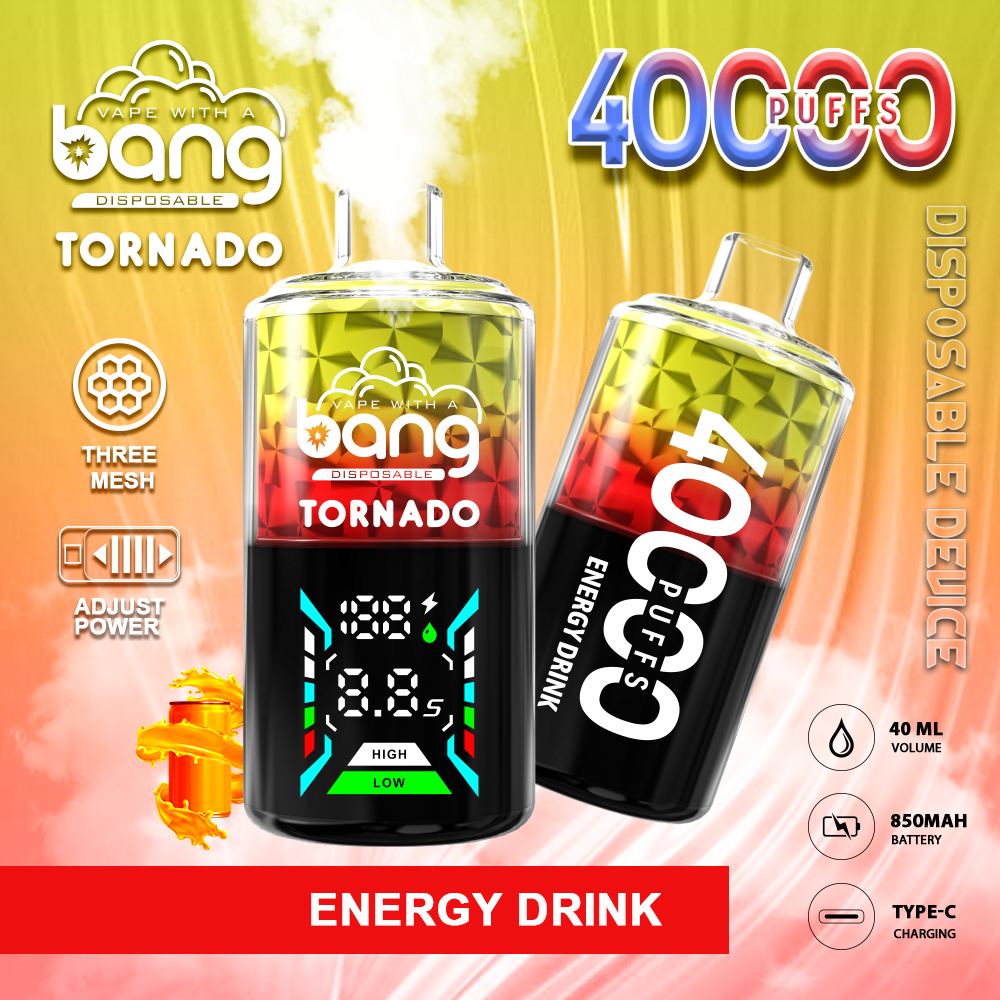 Bang Tornado 40000 40K Puffs Large Smoke LED Display Disposable Vape - Image 15