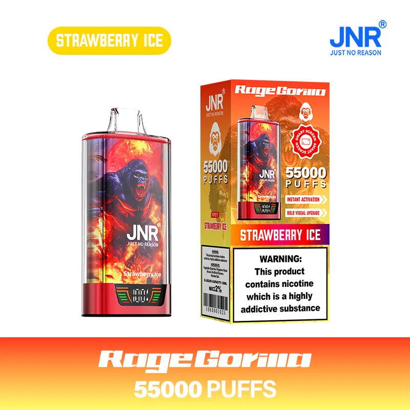 JNR Rage Gorilla 55K 55000 Puffs Smart Display Original Disposable Vape - Image 32