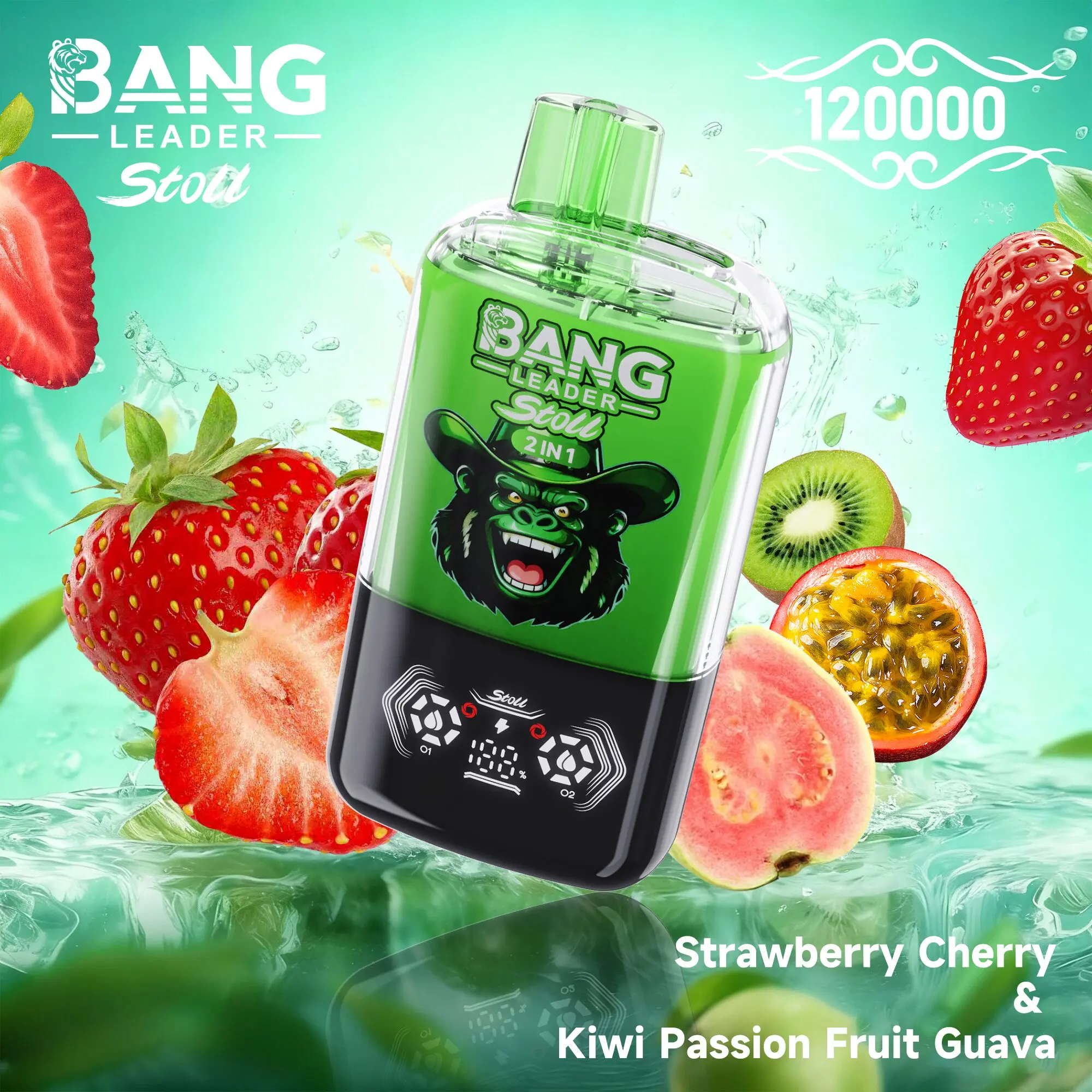Bang Leader Stoll 120K 120000 Puffs Double Taste&Anti-Leak Design LED Display Disposable Vape - Image 18