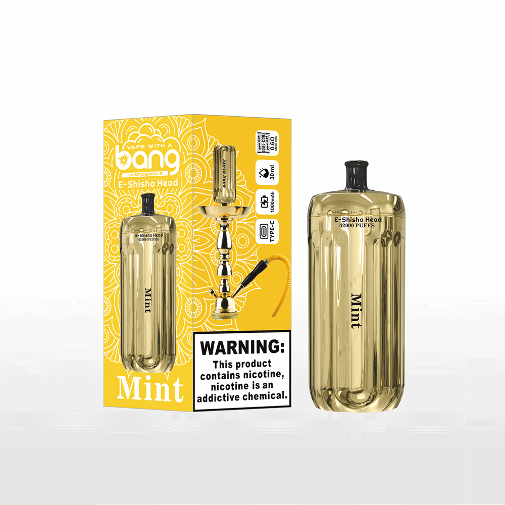 Bang E-Shisha Head 42000 42K Puffs Gold LED Display Disposable Vape - Image 14