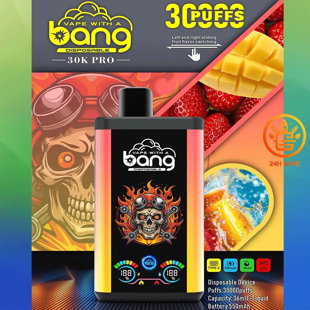 Bang 30K PRO 30000 Puffs Newest Dual Flavor LED Disposable Vape - Image 11