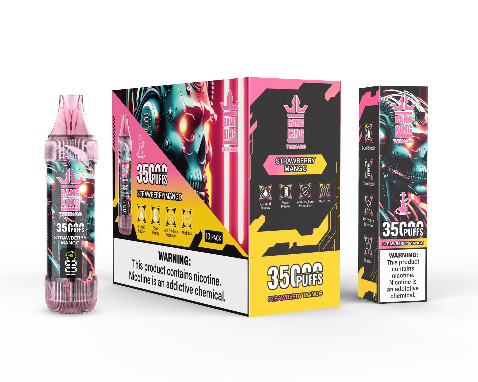 Bang King Tornado 35K Puffs Disposable Vape Pen 23ml 0-5% Nicotine - Image 3