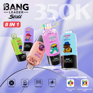 Bang Leader Stoll 350K Disposable Vape – 350,000 Puffs 4-in-1 Flavor Chamber Blended 8 Flavor Experience Rechargeable Vape  - BangVapes