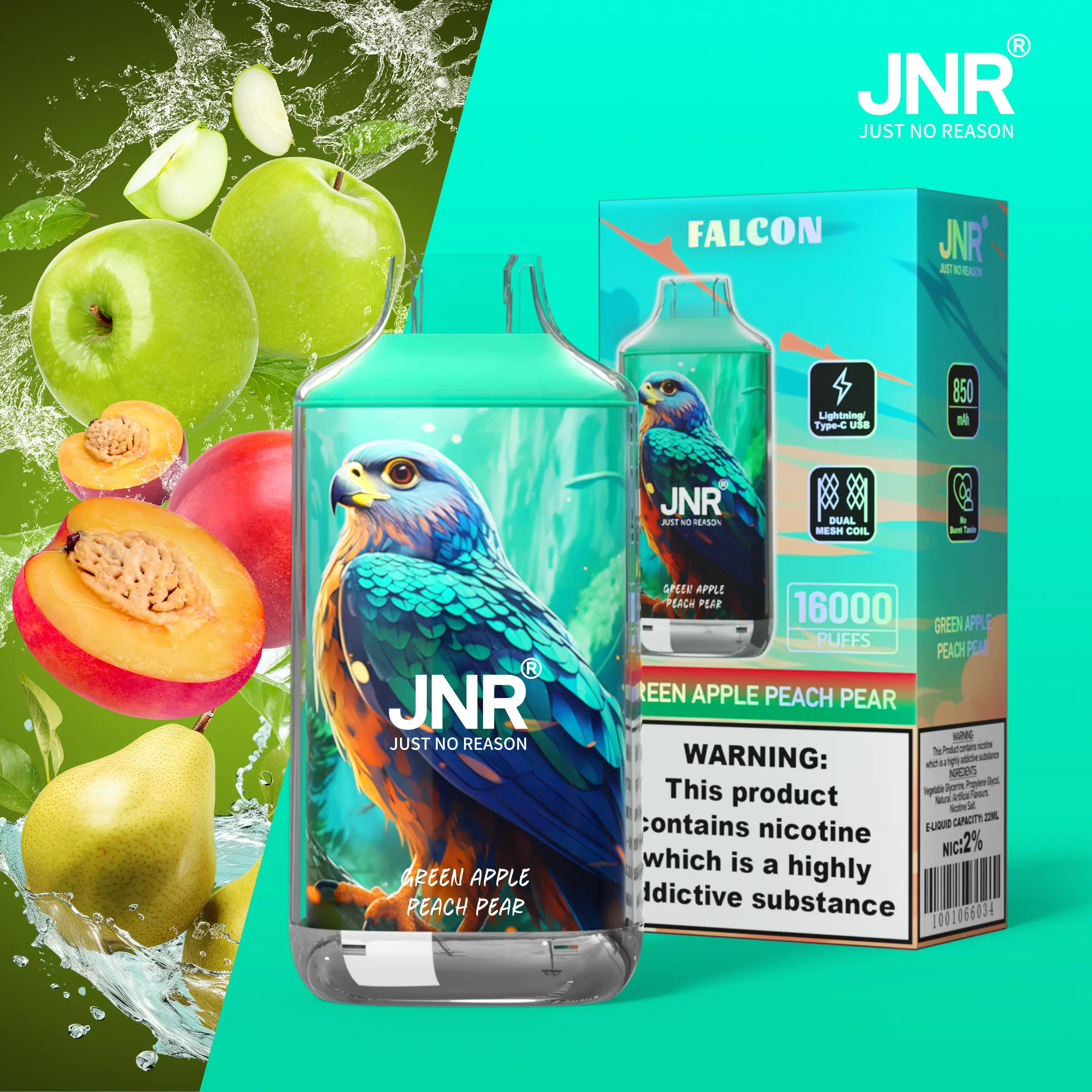 JNR FALON 16000 16K Puffs Original Edition Disposable Vape - Image 44