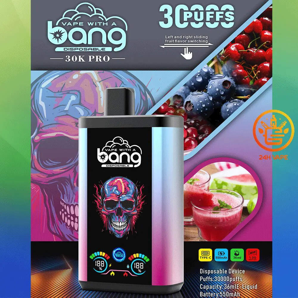 Bang 30K PRO 30000 Puffs Newest Dual Flavor LED Disposable Vape - Image 29