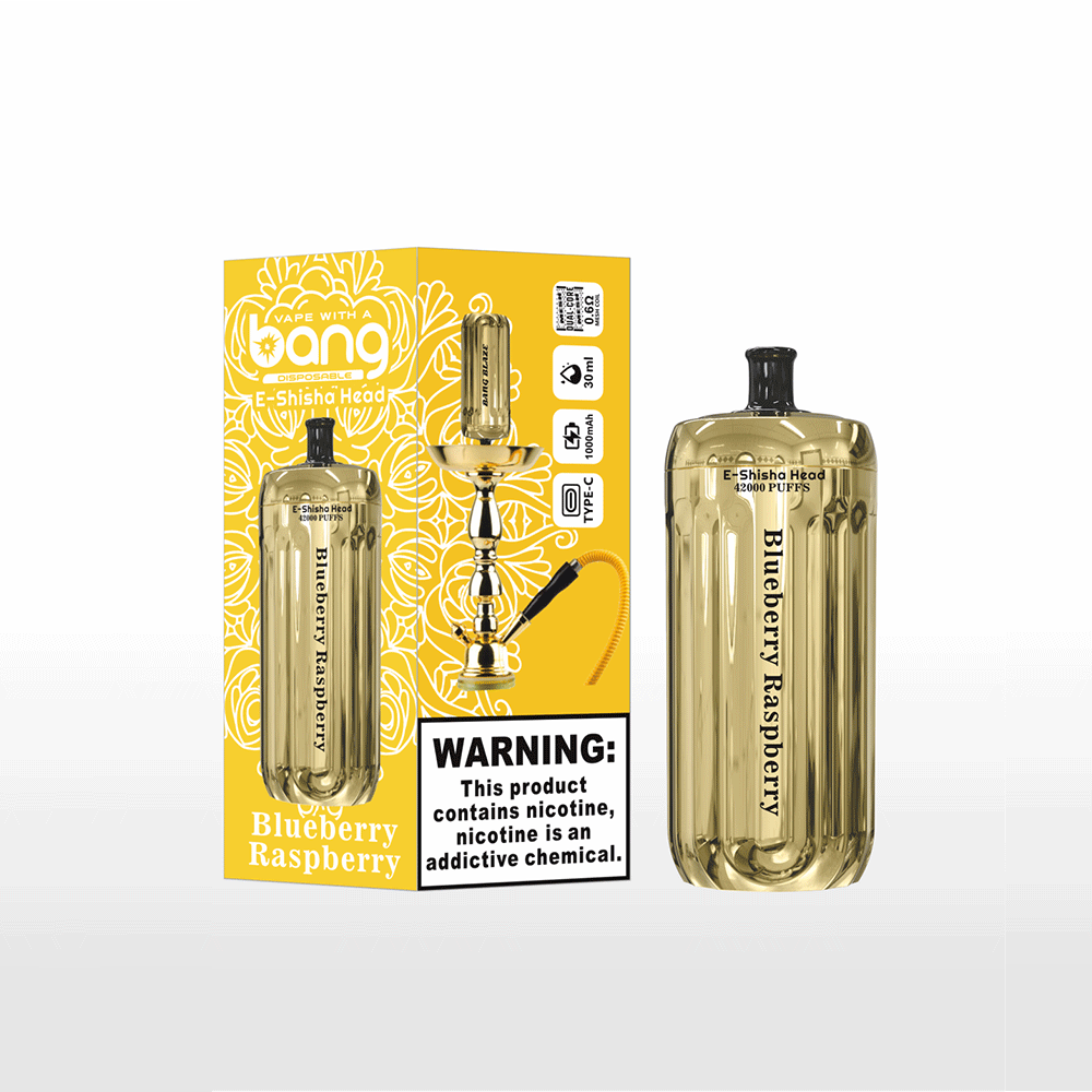 Bang E-Shisha Head 42000 42K Puffs Gold LED Display Disposable Vape - Image 20