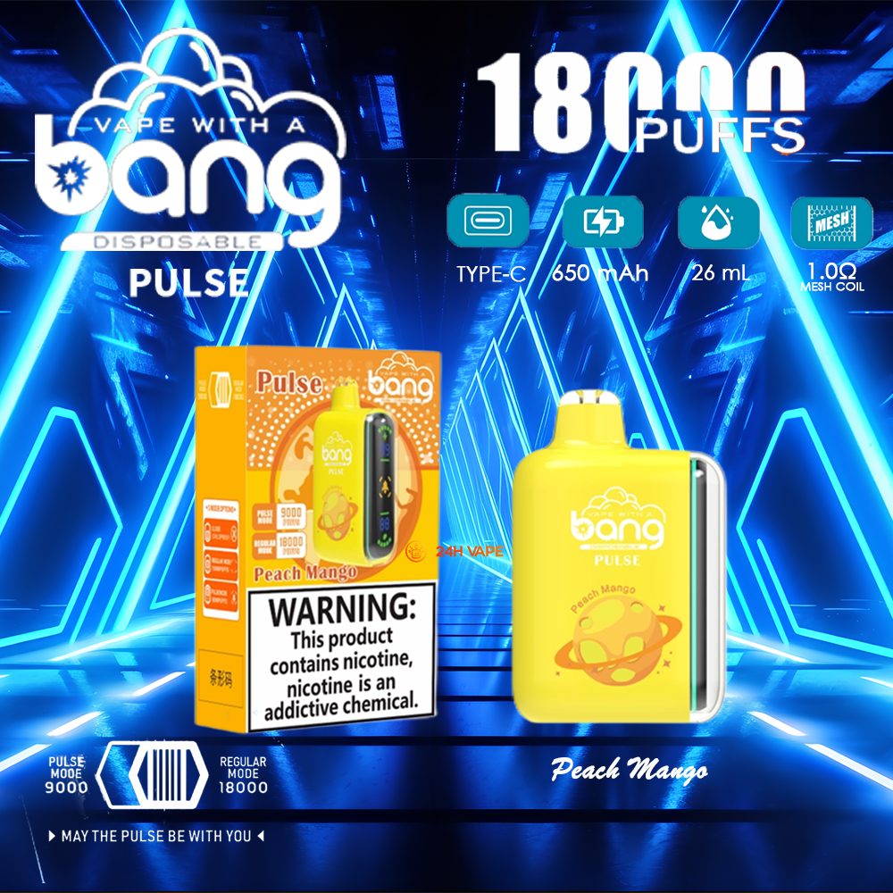 Bang Pulse 18000 18K Puffs Dual Mesh Disposable Vape Electronic Cigarette Pod - Image 15