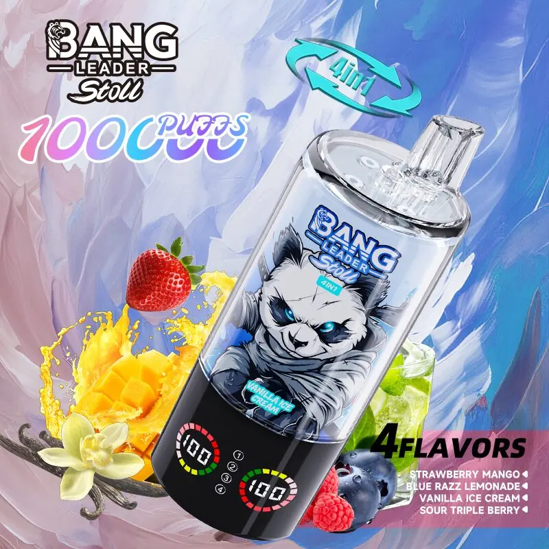 Bang Leader Stoll 100K 100000 Puffs 4 in 1 Flavors & Quad Mesh Coil LED Display Disposable Vape - Image 18