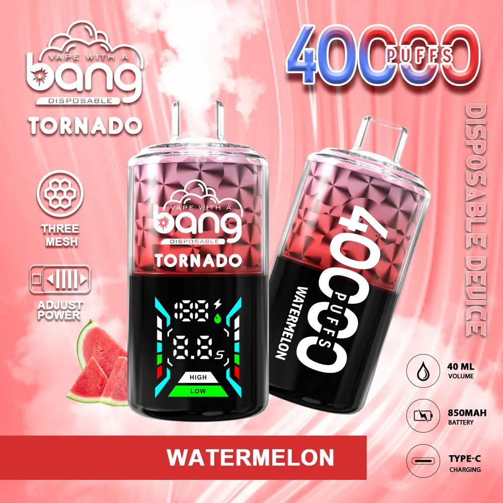 Bang Tornado 40000 40K Puffs Large Smoke LED Display Disposable Vape - Image 2