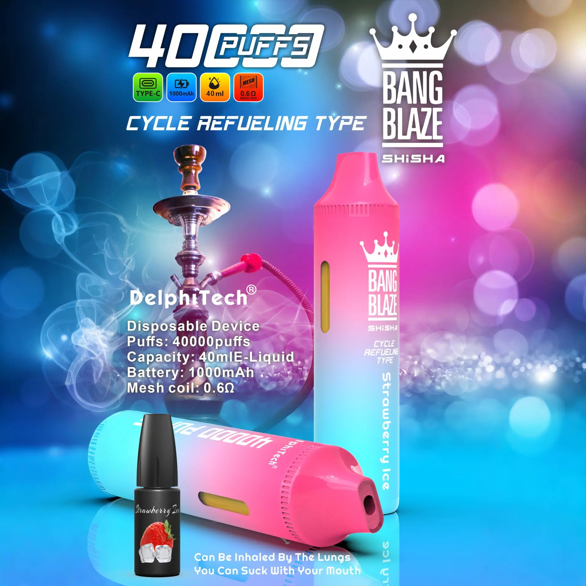 Bang Blaze 40k 40000 Puffs 2% 5% Nicotine Riginal Refillable Oil Vape - Image 8