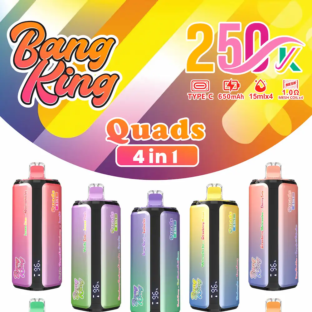 Bang King 250000 (250K) Puffs 4 in 1 Disposable Vape