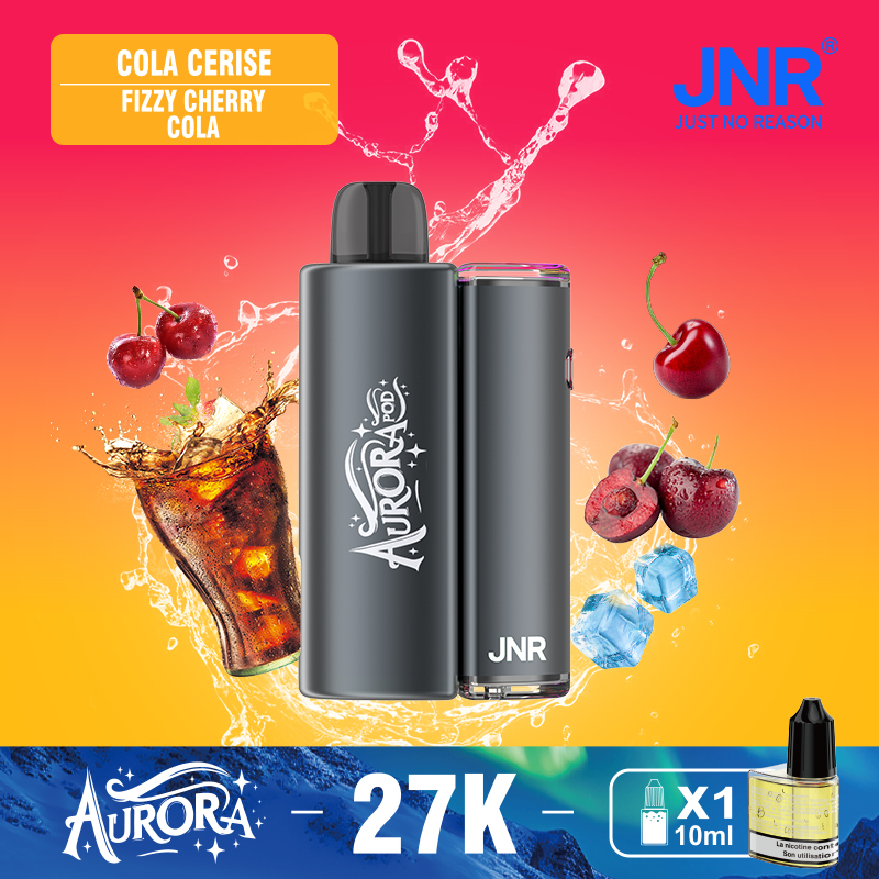 JNR Aurora 27K 27000 Puffs 2+10ml Replaceable Pod Kit Refillable Original Disposable Vape - Image 15