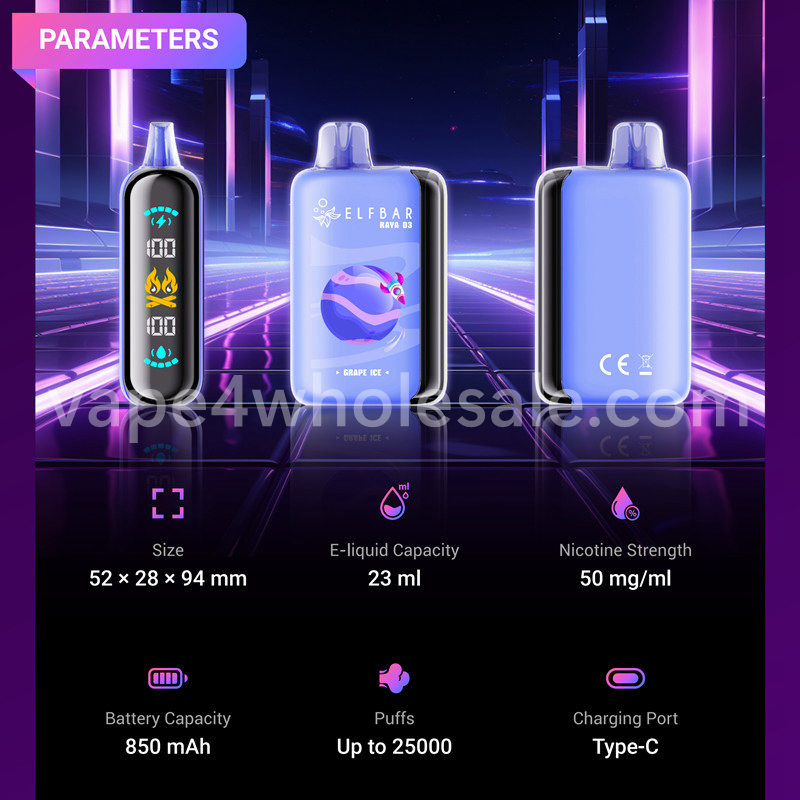 Elf Bar Raya D3 25000 Puffs Disposable Vape - Image 2