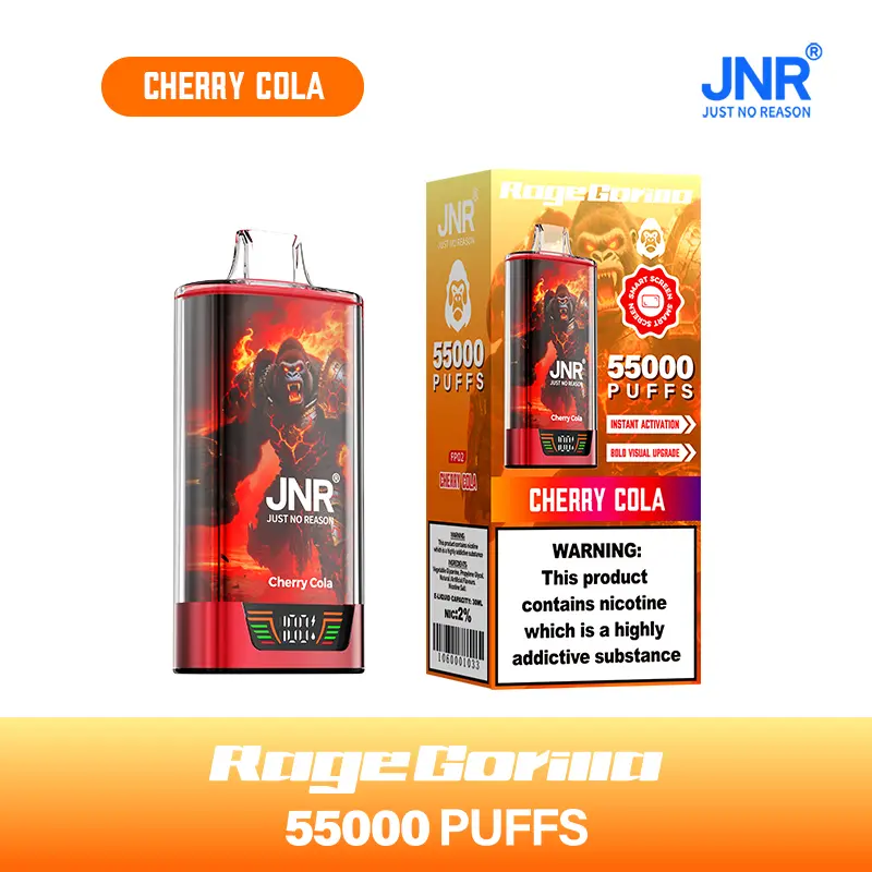 JNR Rage Gorilla 55K 55000 Puffs Smart Display Original Disposable Vape - Image 4