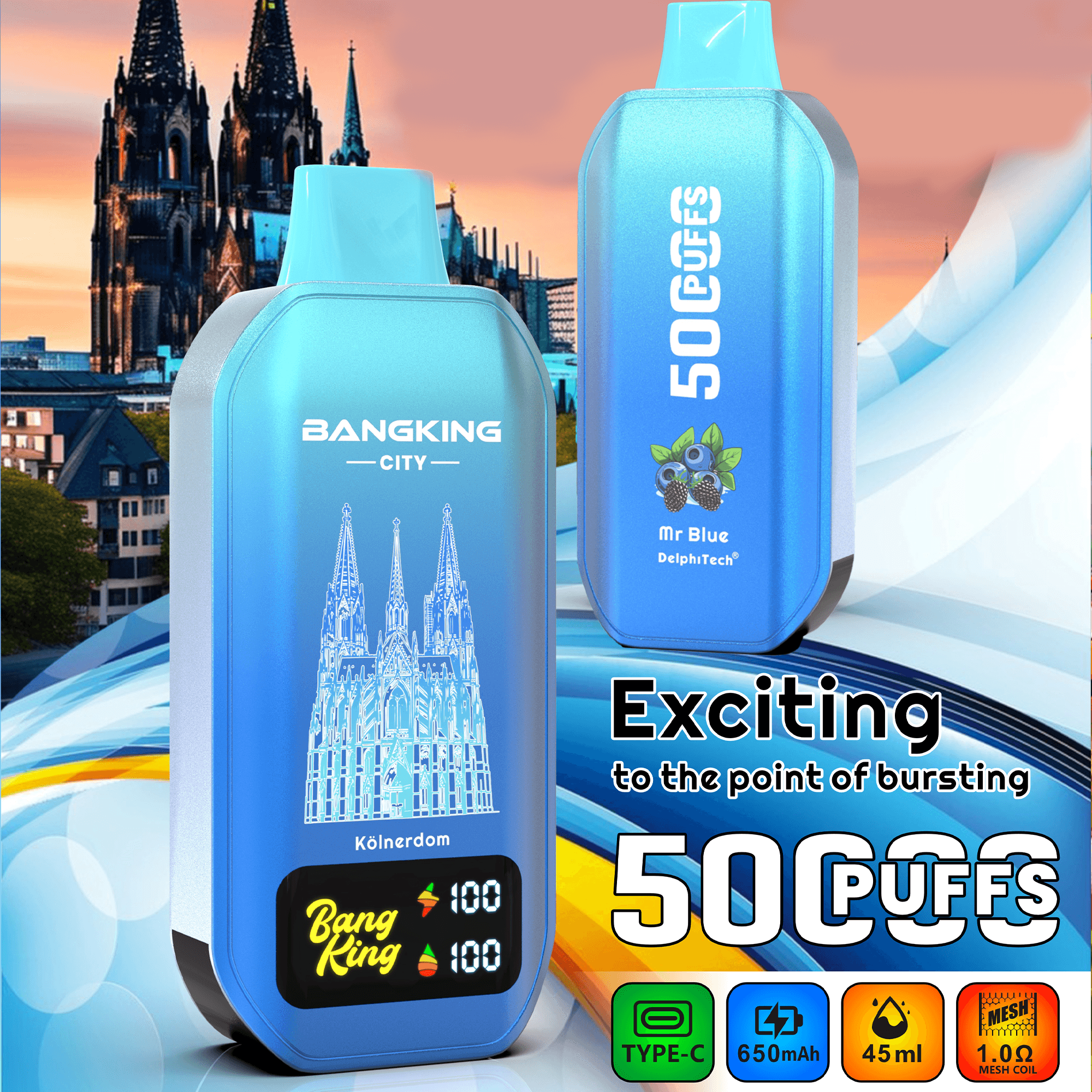 Bang King 50K City Edition Disposable Vape – 50,000 Puffs