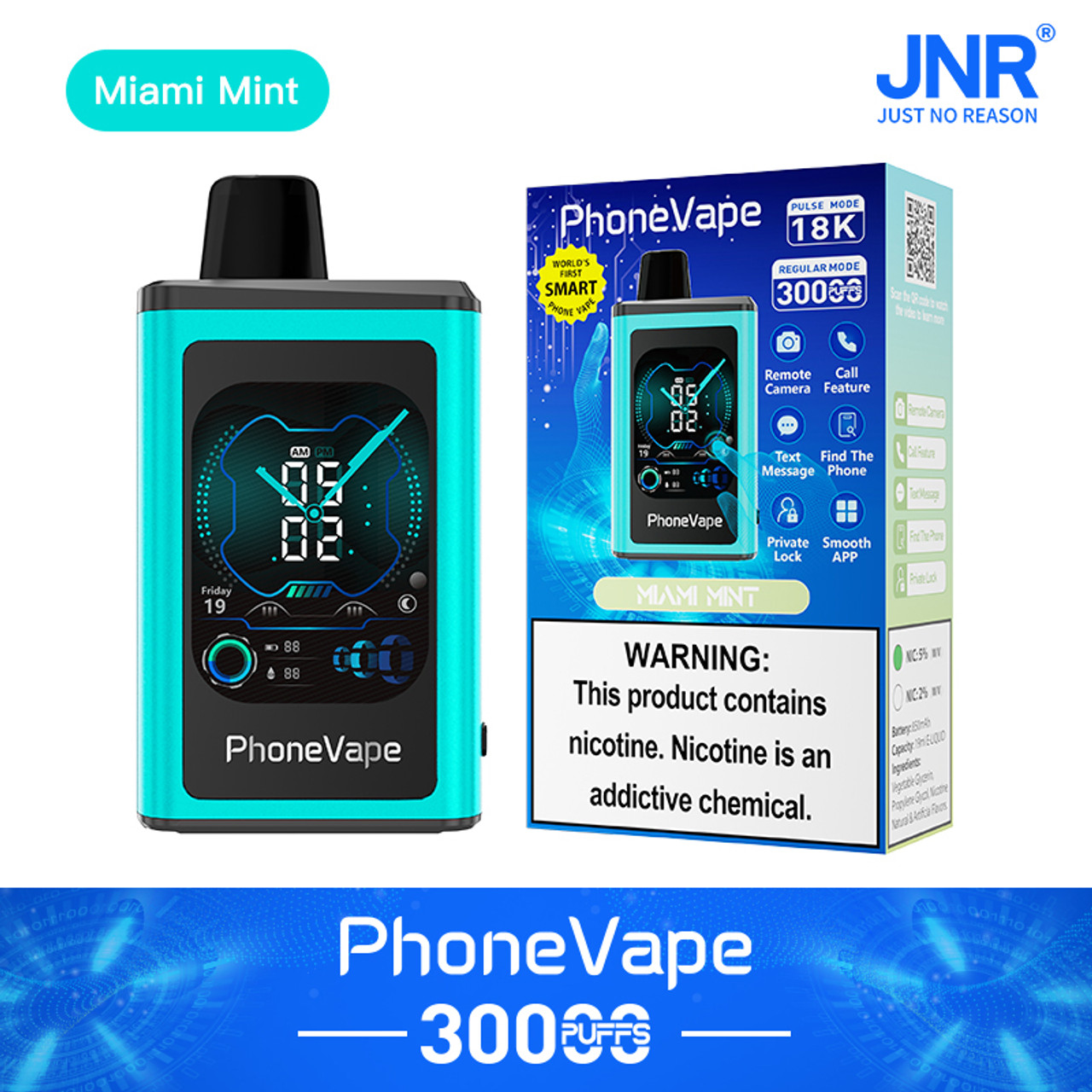 JNR Phone Vape 30000 30K Puffs World's First Smart Disposable Vape - Image 11
