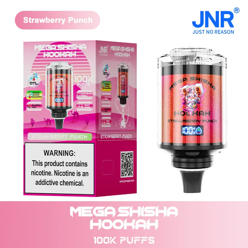 JNR Mega Shisha Hookah 100000 100K Puffs Large Capacity LED Display Disposable Vape - Image 10