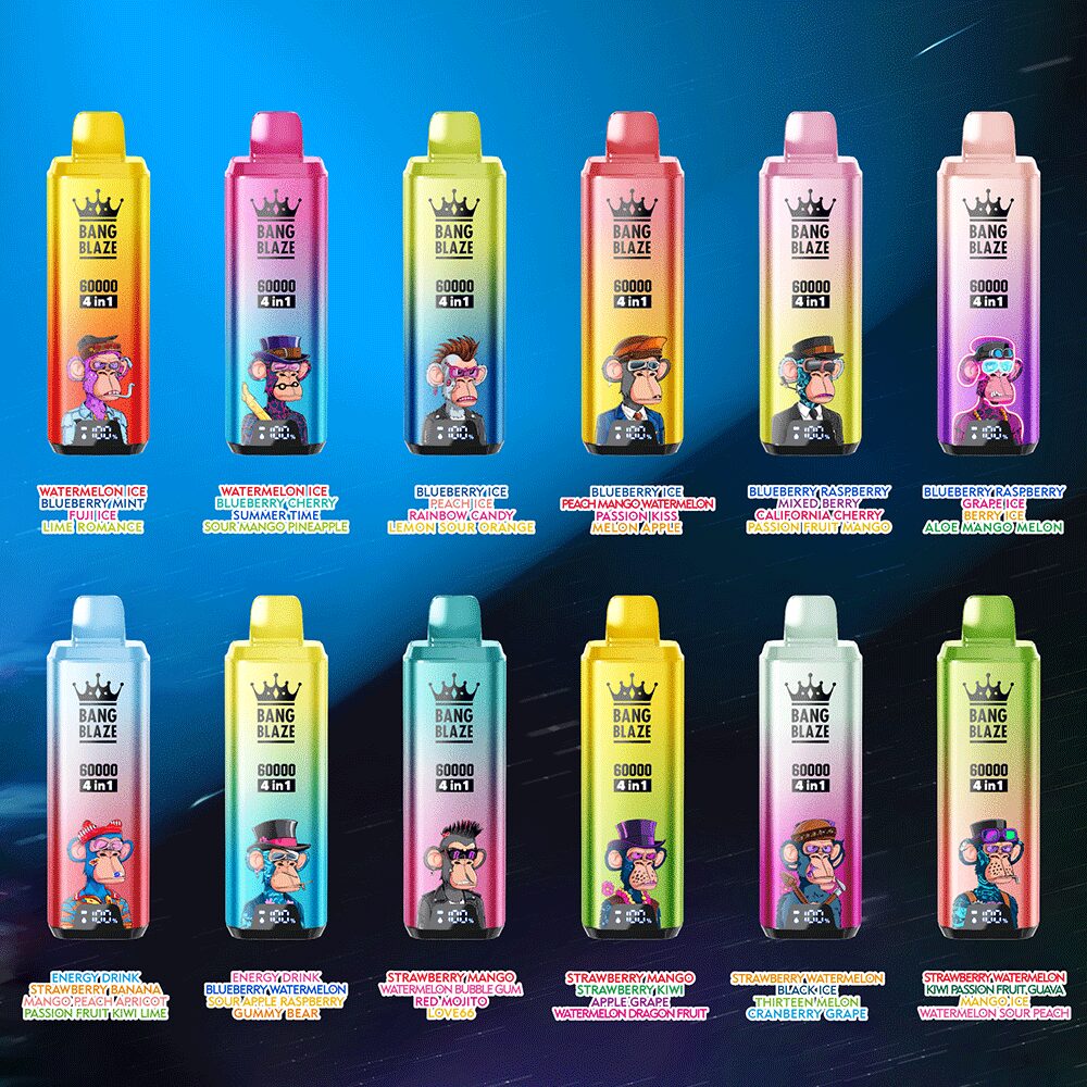 Bang Blaze 60000 60k Puffs 4 in 1 Flavors Newest Original Rechargeable LCD Display Disposable Vape - Image 3