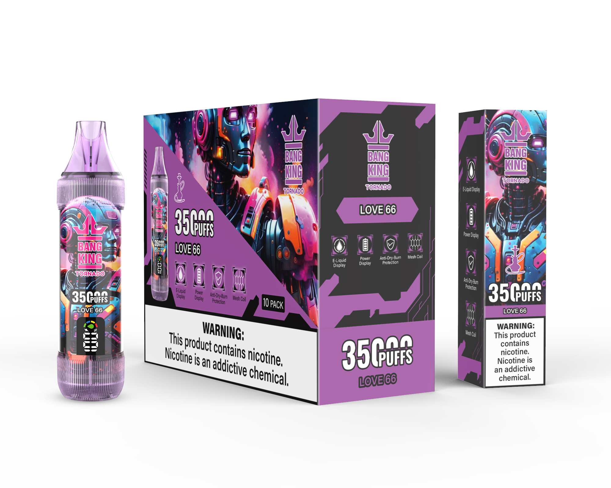 Bang King Tornado 35000 35K Puffs Original LED Display Edition Disposable Vape Pen - Image 13