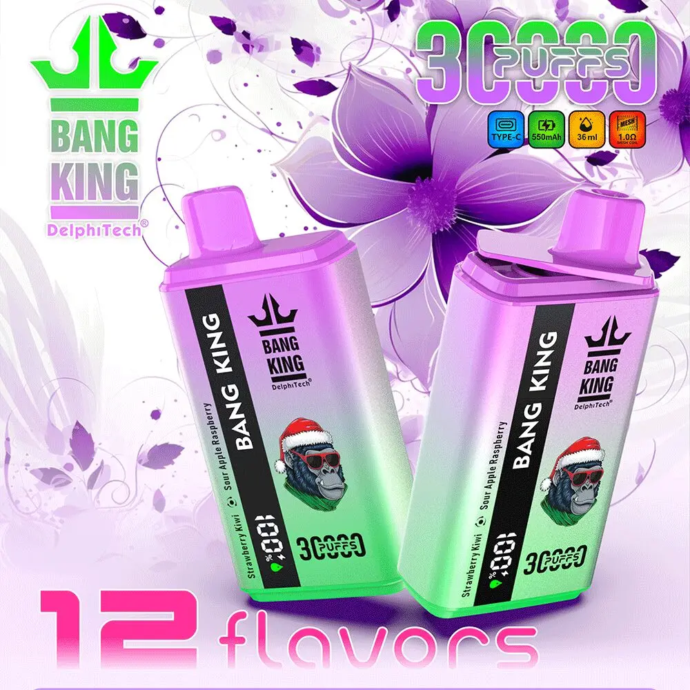 Bang 30000 30k Puffs 0% 2% 3% 5% Nicotine Double Taste LCD Display Disposable Vape - Image 2