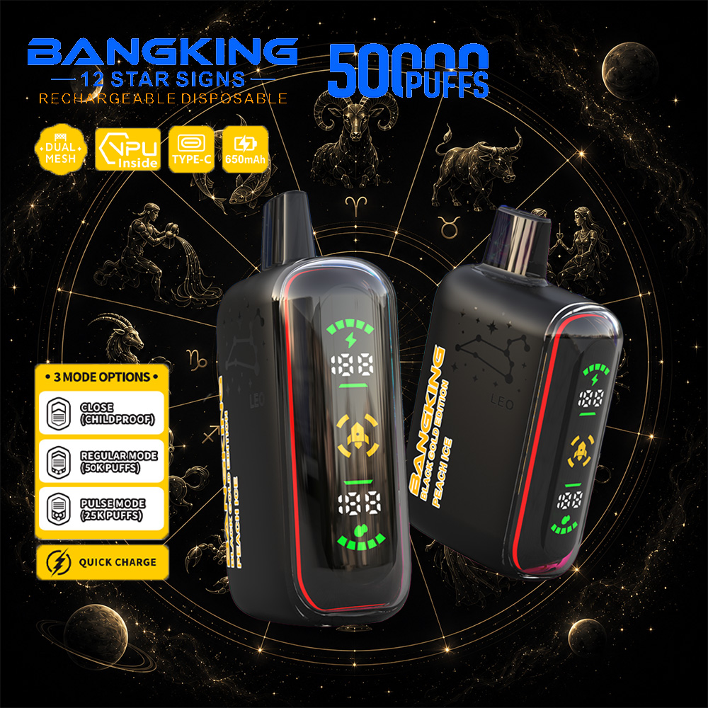 Bang King 12 Star Signs 50K 50000 Puffs Dual Mesh LED Display Disposable Vape - Image 11