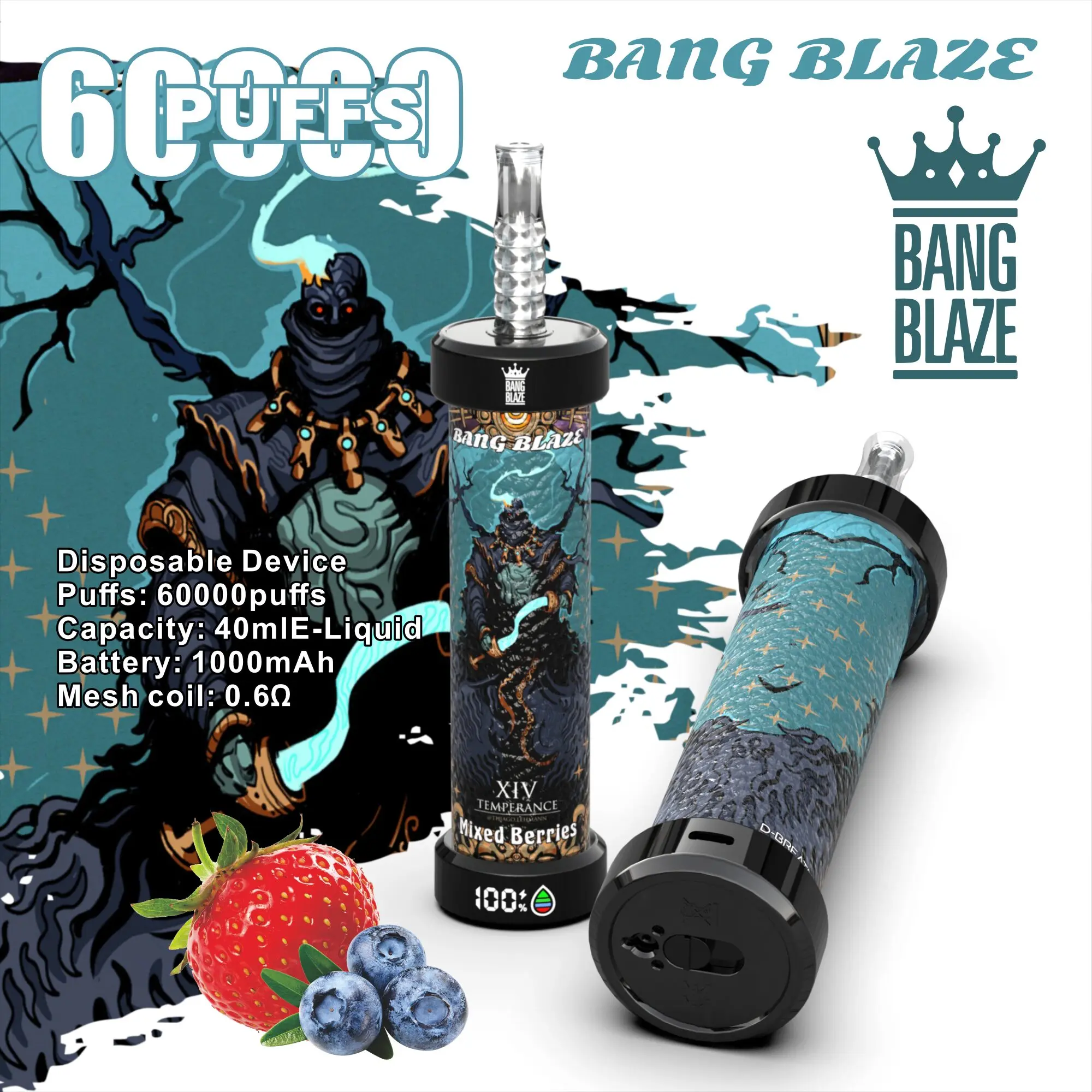 Bang Blaze 60k 60000 Puffs Latest Original LCD Display Disposable Vape Pen - Image 14