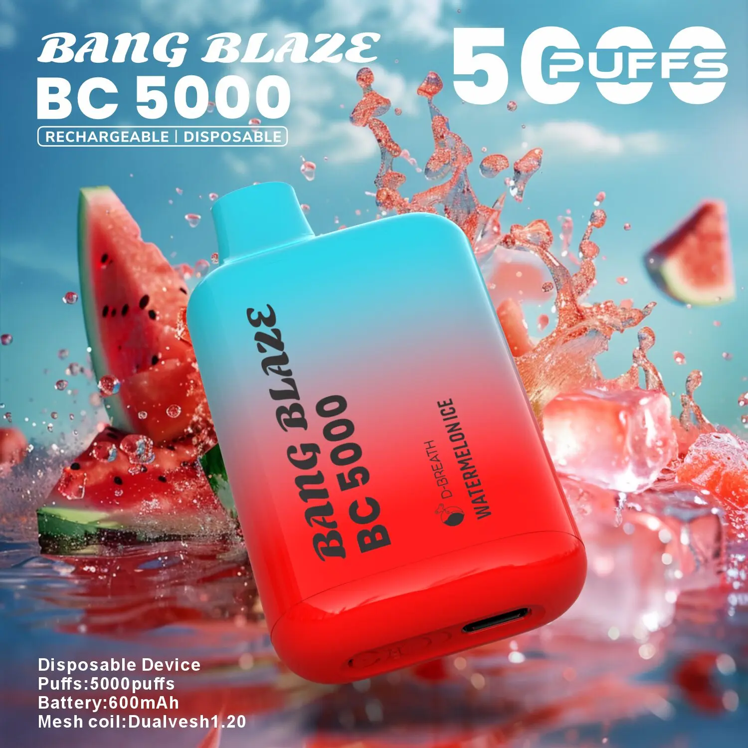 Bang Blaze BC5000 5K Puffs 2% 3% 5% Disposable Vape - Image 6