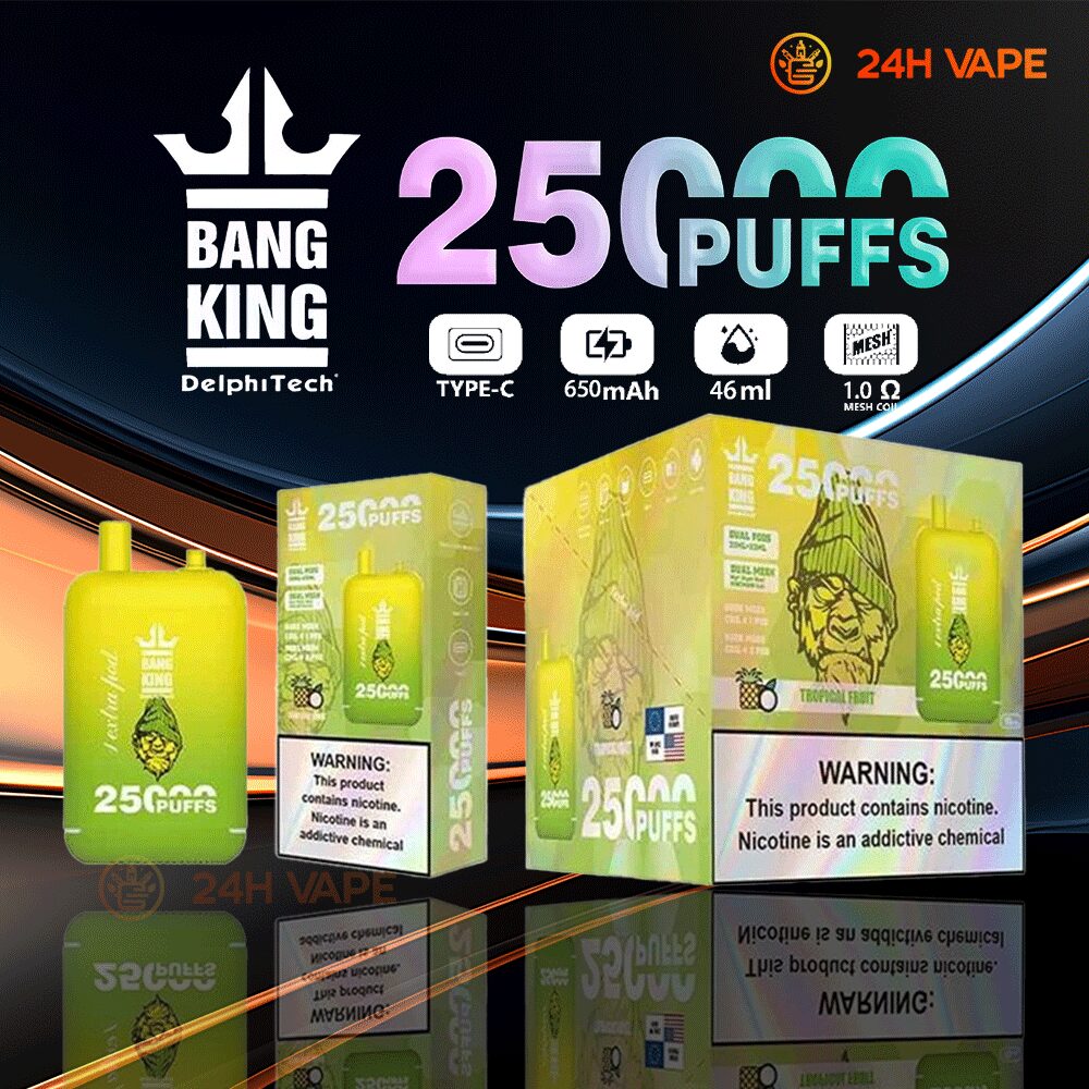 Bang King 25000 Puffs 0% 2% 3% 5% Nicotine Double Warehouser Disposable Vape Pod - Image 17