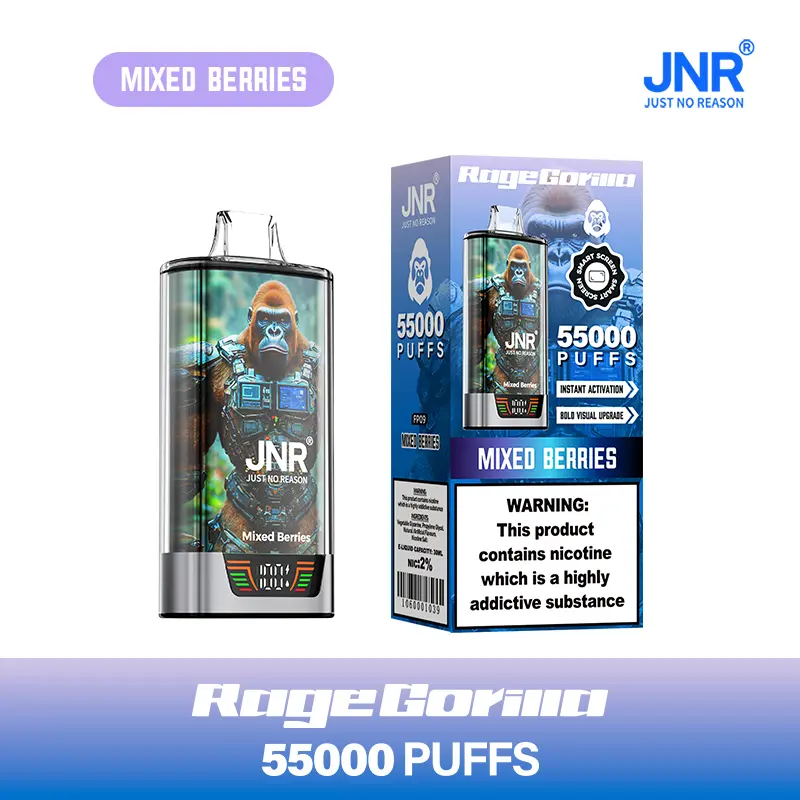 JNR Rage Gorilla 55K 55000 Puffs Smart Display Original Disposable Vape - Image 26