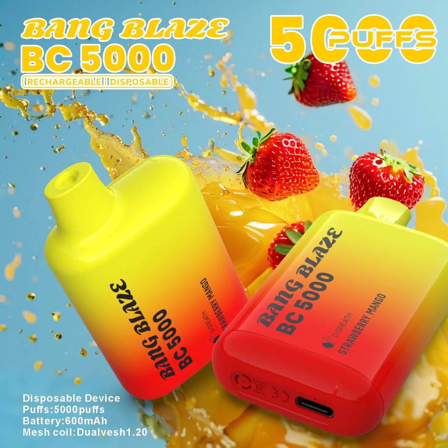 Bang Blaze BC5000 5K Puffs 2% 3% 5% Disposable Vape - Image 10