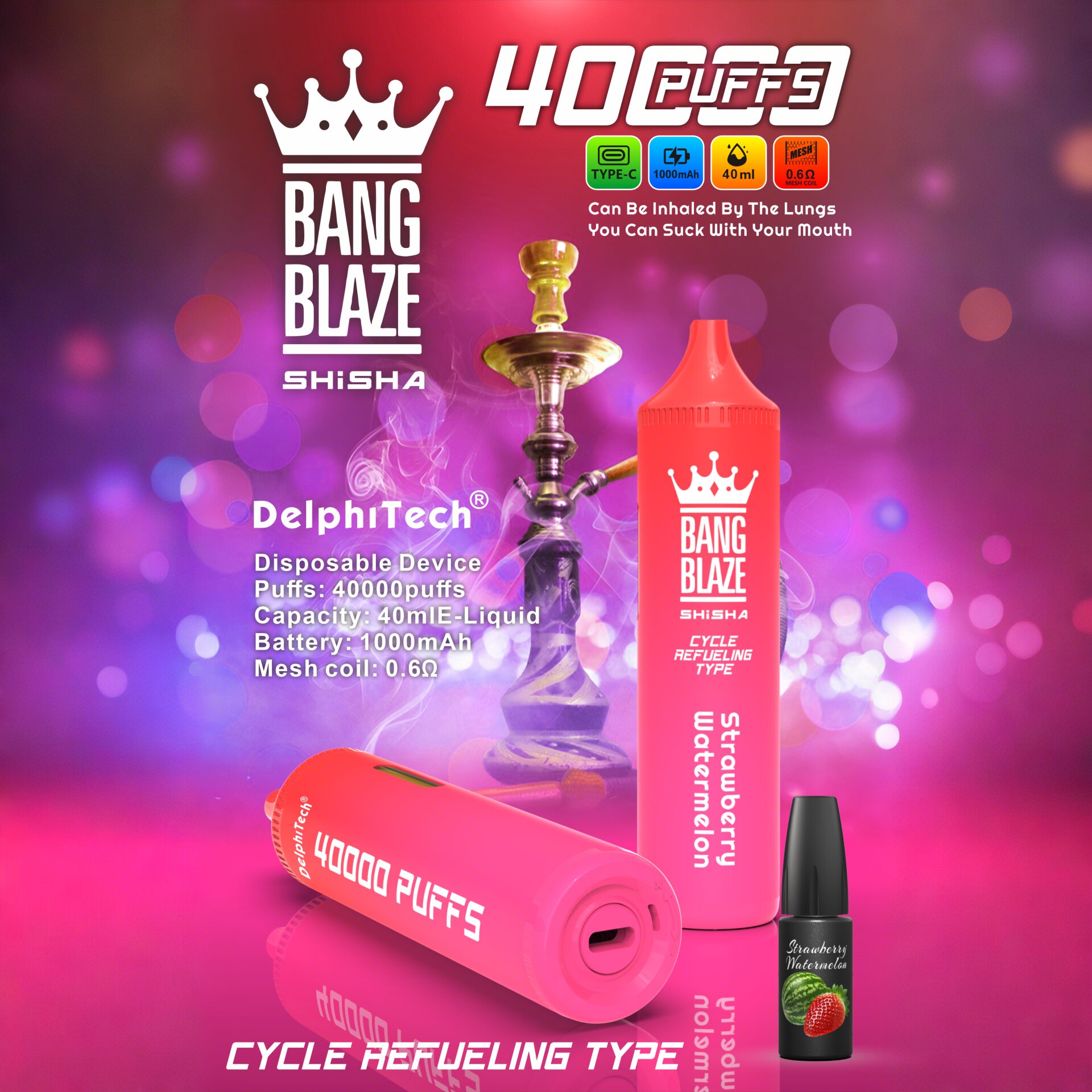 Bang Blaze 40k 40000 Puffs 2% 5% Nicotine Riginal Refillable Oil Vape - Image 5