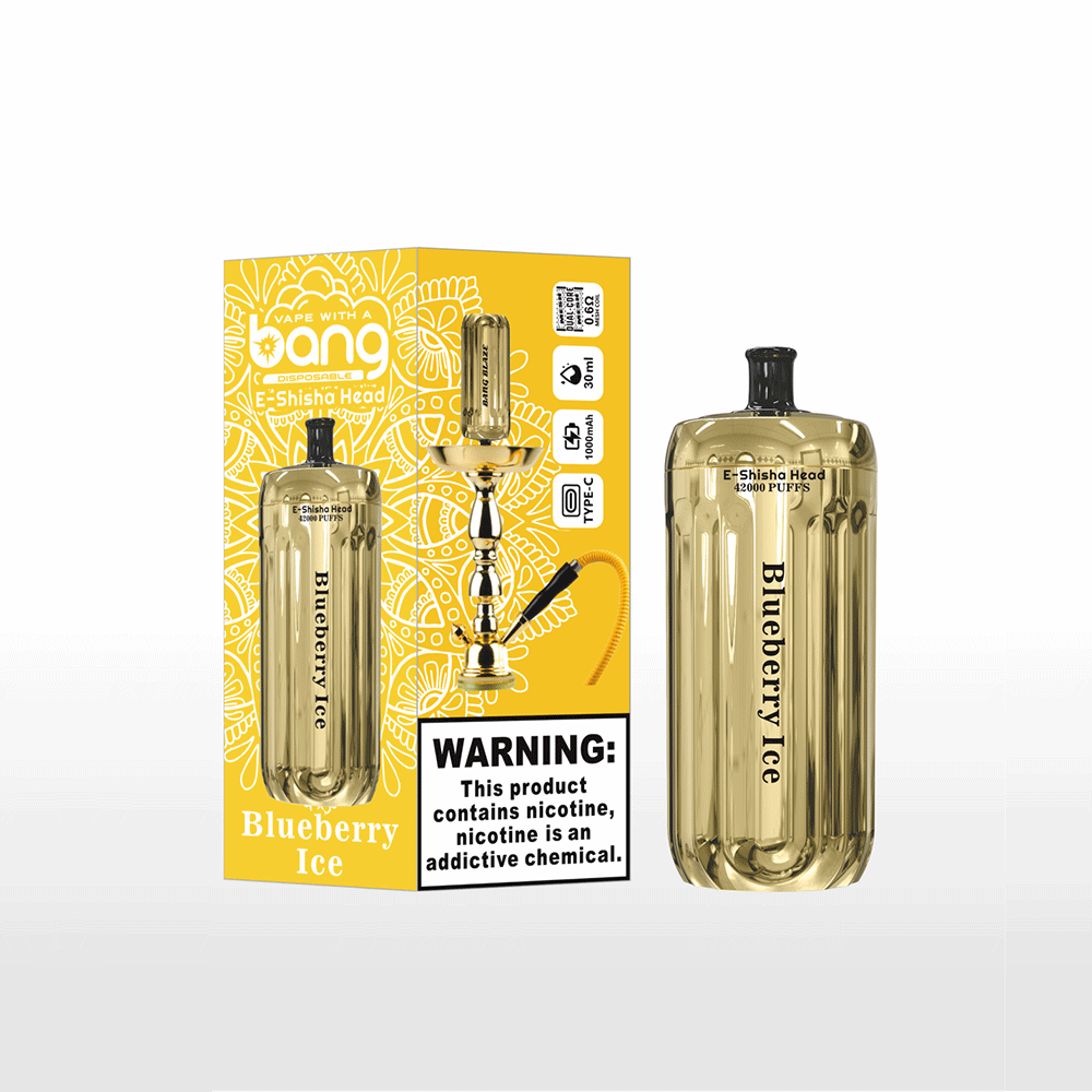 Bang E-Shisha Head 42000 42K Puffs Gold LED Display Disposable Vape - Image 25