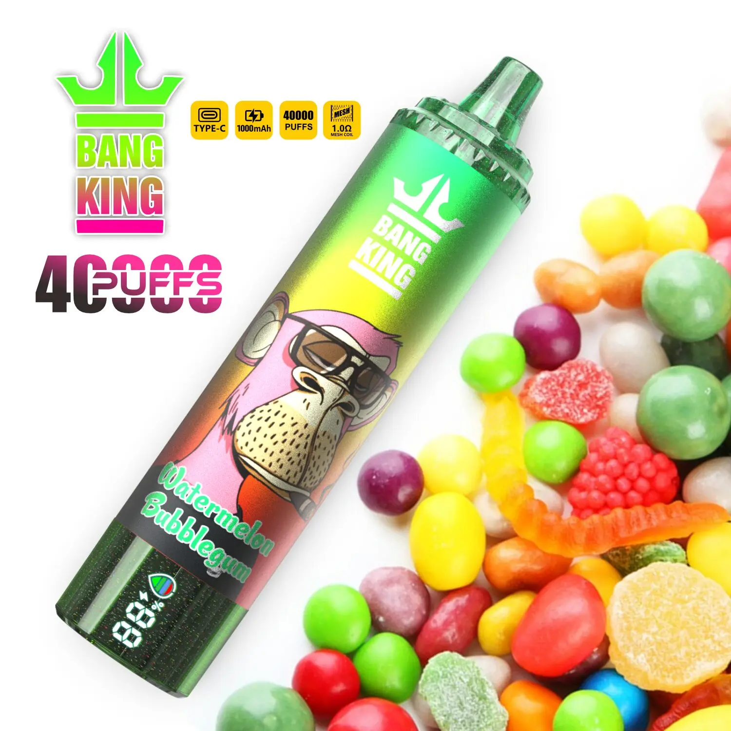Bang King Tornado 40000 40K Puffs Original LED Display Edition Disposable Vape Pen - Image 8