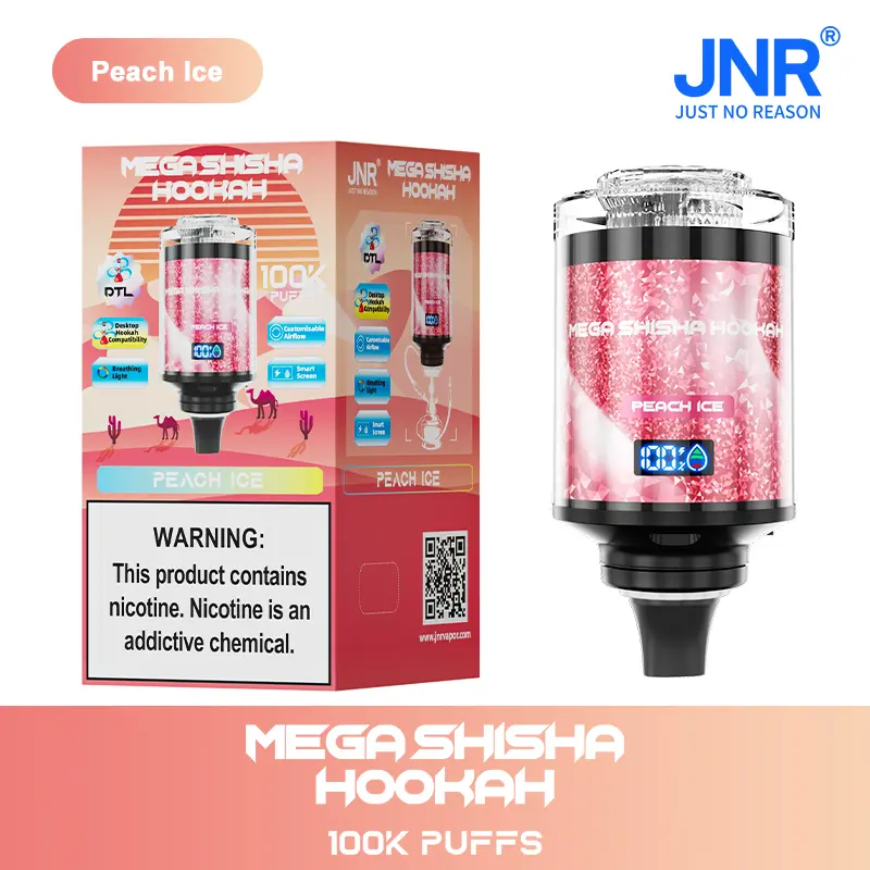 JNR Mega Shisha Hookah 100000 100K Puffs Large Capacity LED Display Disposable Vape - Image 12