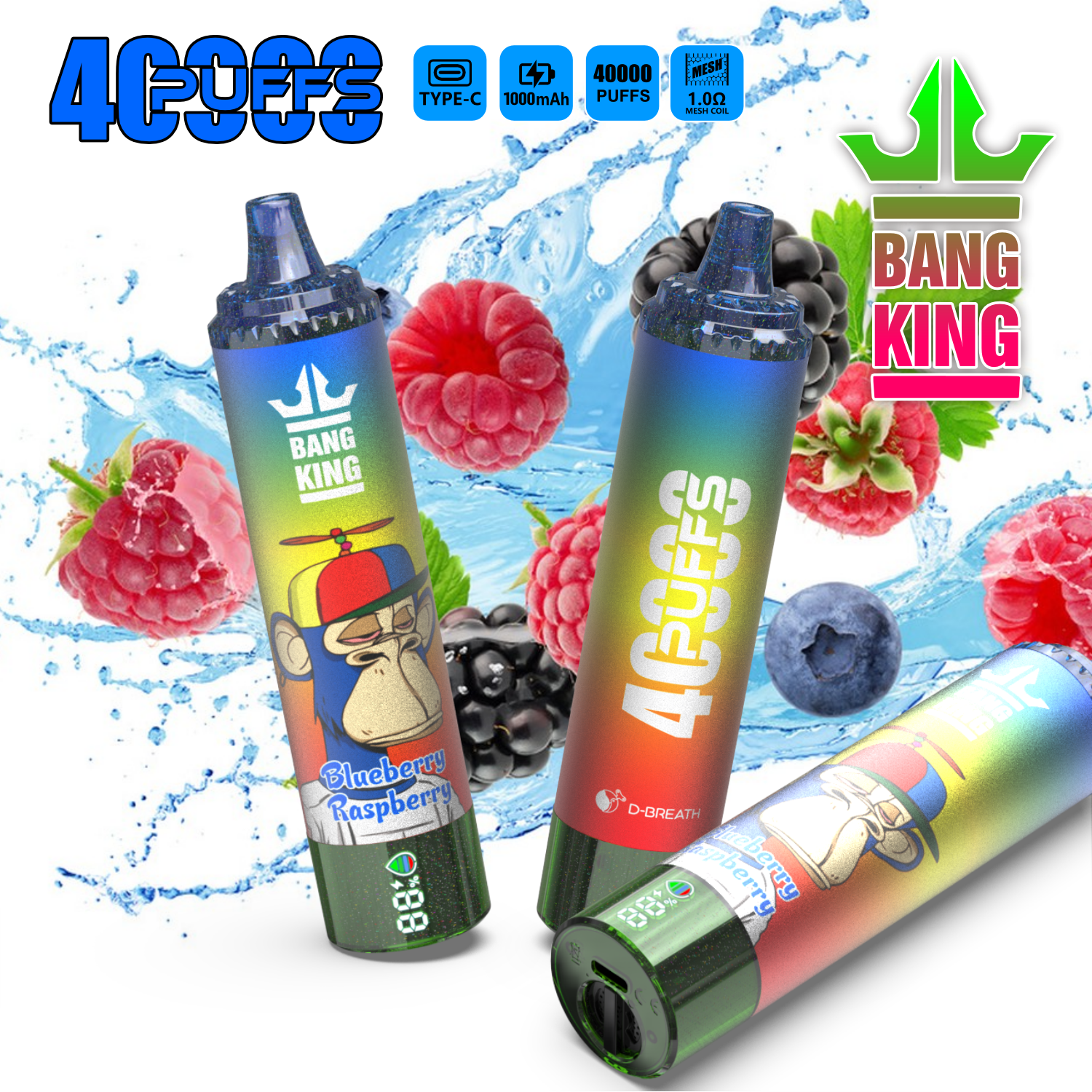 Bang King Tornado 40000 40K Puffs Original LED Display Edition Disposable Vape Pen - Image 23