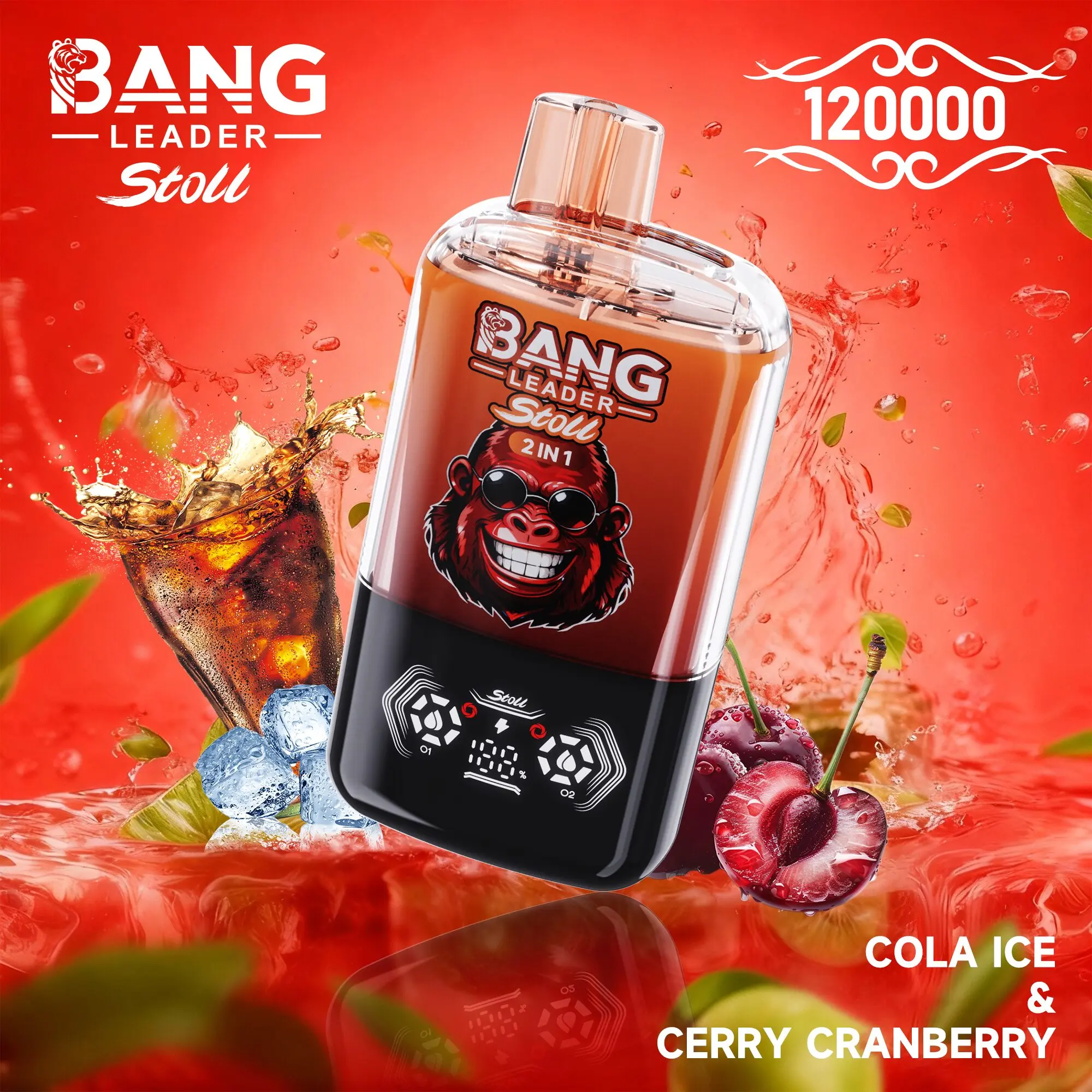 Bang Leader Stoll 120K 120000 Puffs Double Taste&Anti-Leak Design LED Display Disposable Vape - Image 10