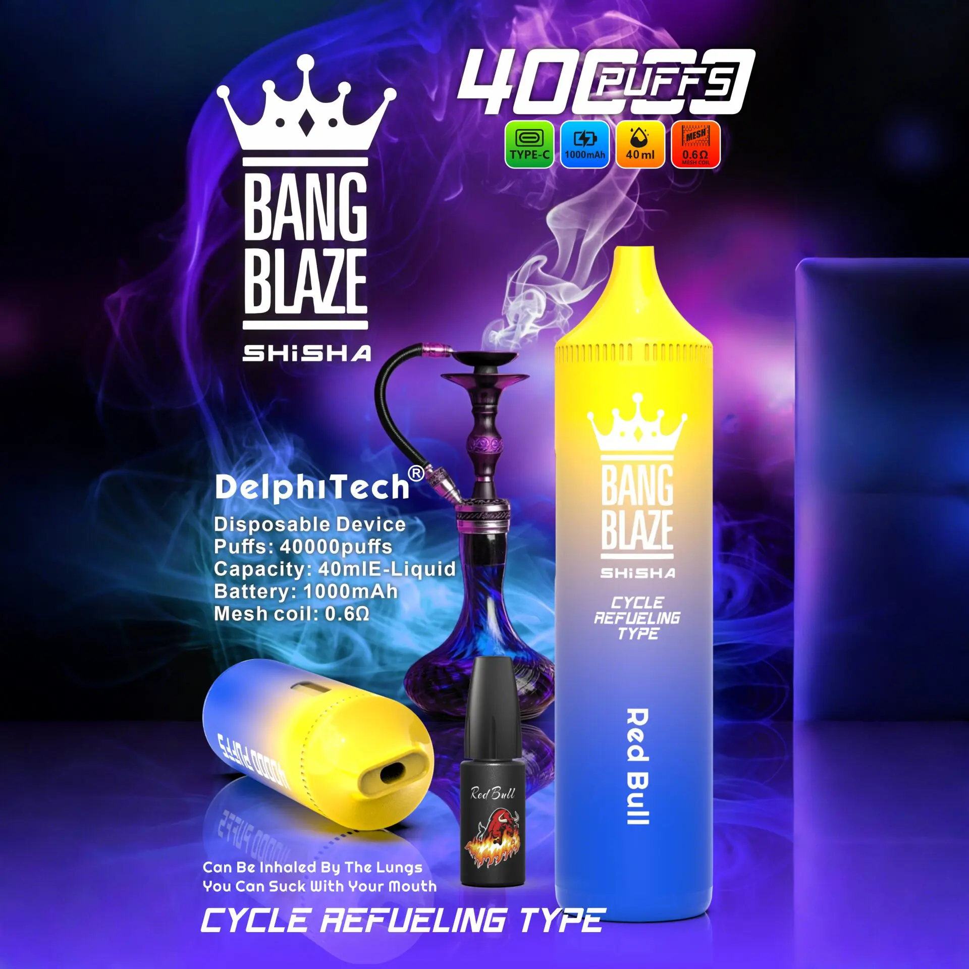 Bang Blaze 40k 40000 Puffs 2% 5% Nicotine Riginal Refillable Oil Vape - Image 10