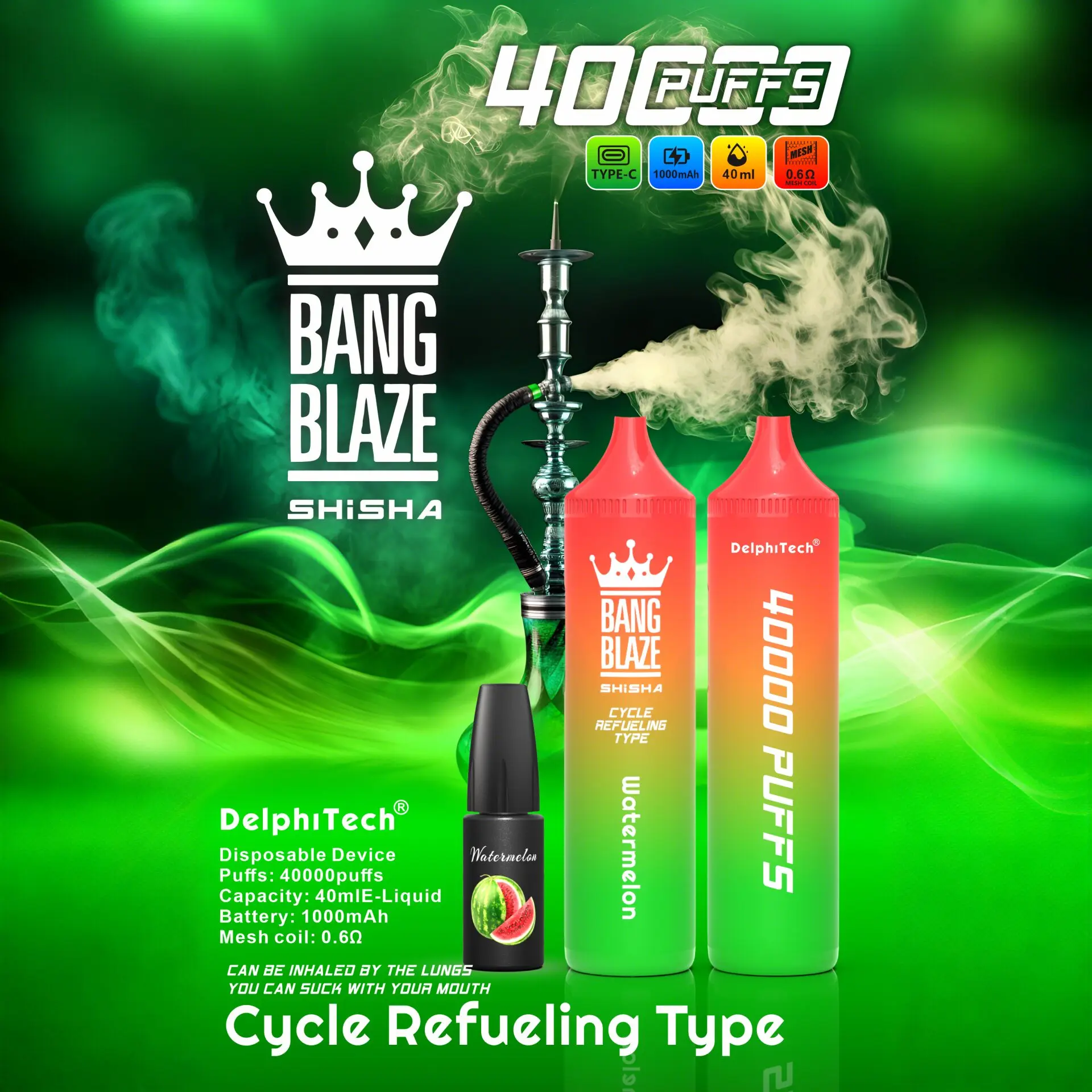 Bang Blaze 40k 40000 Puffs 2% 5% Nicotine Riginal Refillable Oil Vape - Image 4