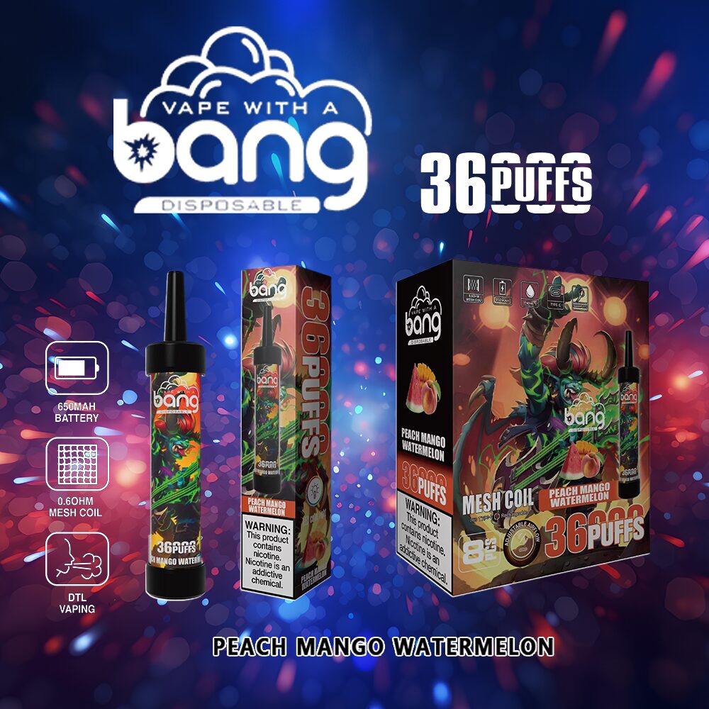 Bang 36000 36K Puffs 0% 2% 3% 5% Nicotine Latest Original Disposable Vape Pen - Image 11