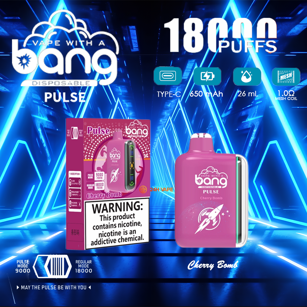 Bang Pulse 18000 18K Puffs Dual Mesh Disposable Vape Electronic Cigarette Pod - Image 21
