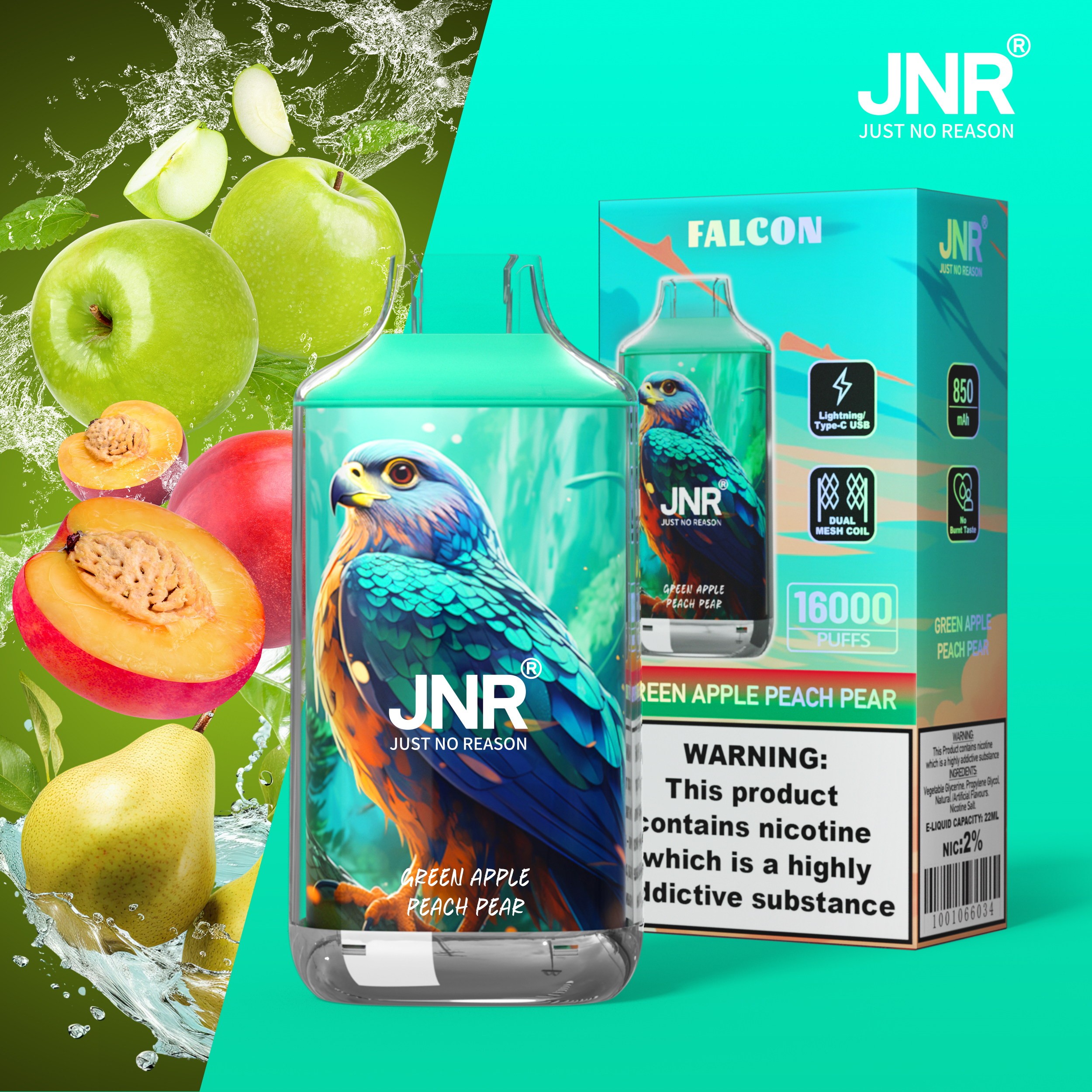 JNR FALON 16000 16K Puffs Original Edition Disposable Vape - Image 43