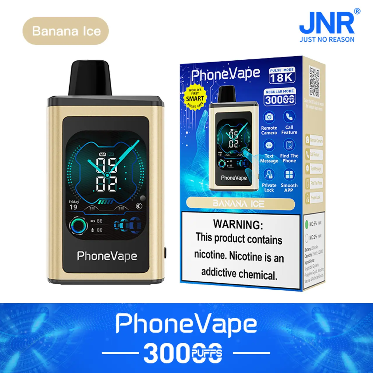 JNR Phone Vape 30000 30K Puffs World's First Smart Disposable Vape - Image 24
