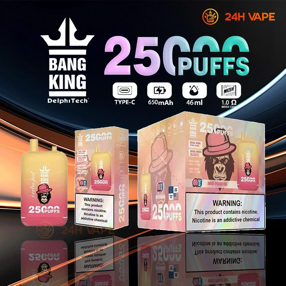 Bang King 25000 Puffs 0% 2% 3% 5% Nicotine Double Warehouser Disposable Vape Pod - Image 10