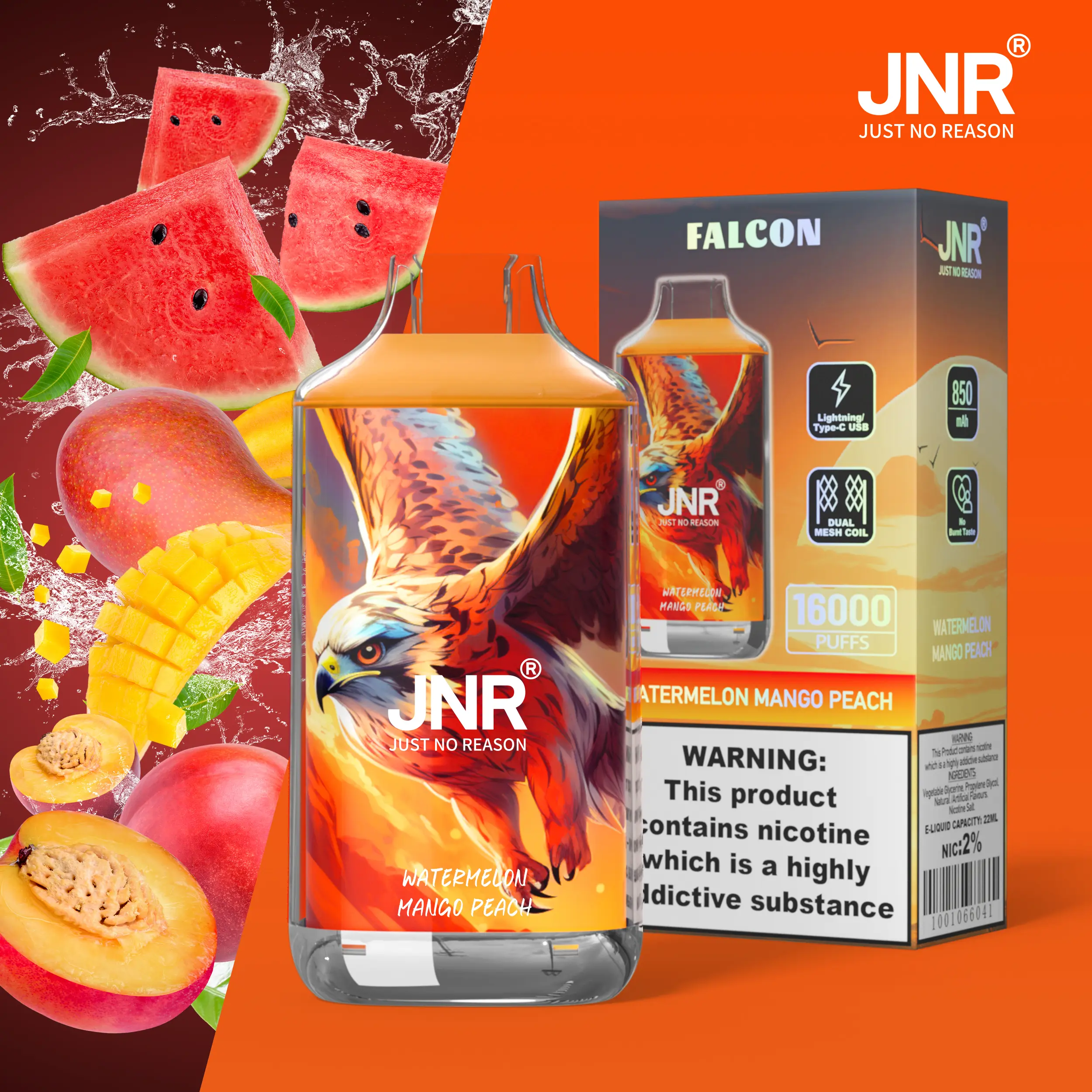 JNR FALON 16000 16K Puffs Original Edition Disposable Vape - Image 6