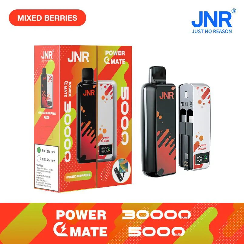 JNR Power Mate 30000 Puffs Smart Screen 5000mAh Power Bank Disposable Vape - Image 17